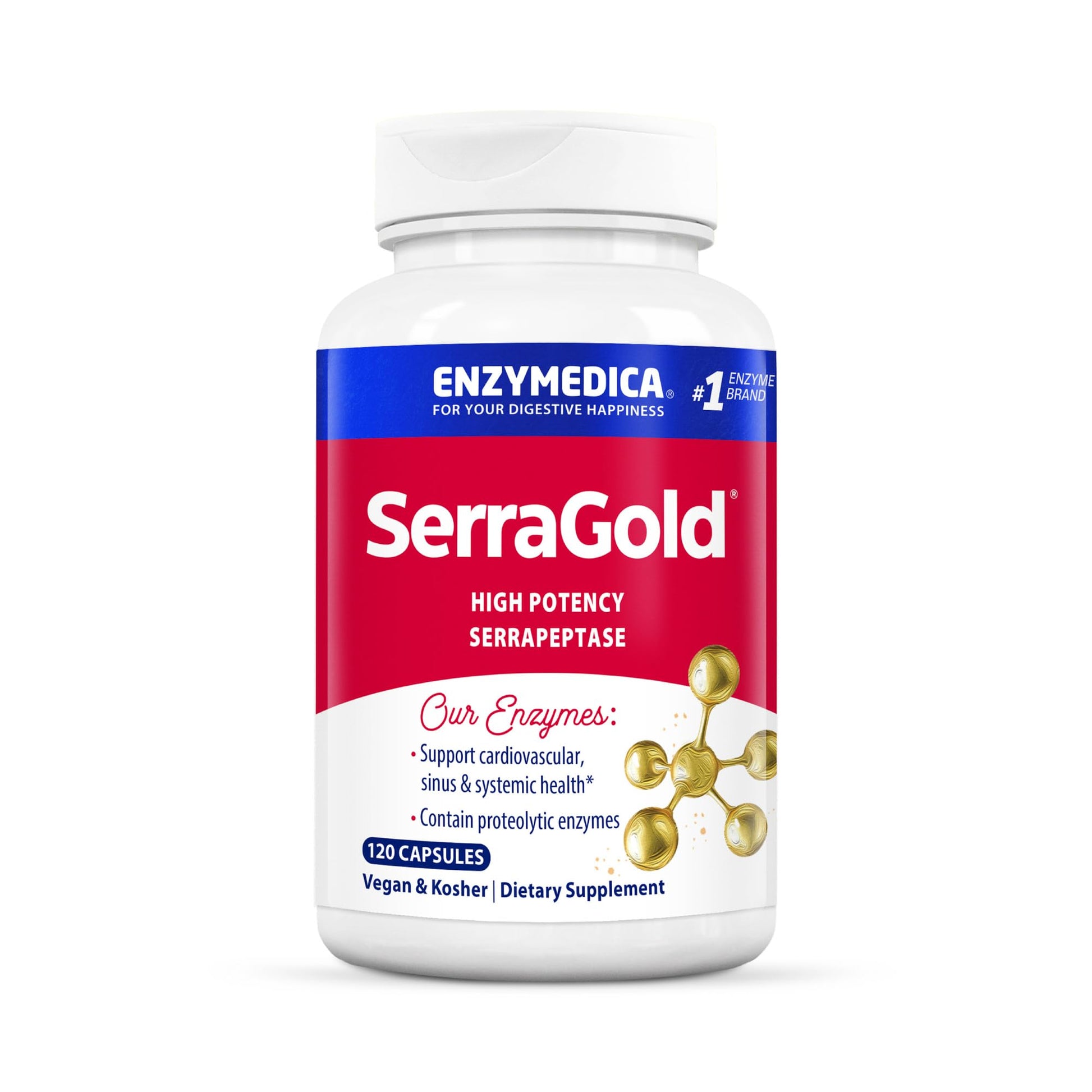 Enzymedica SerraGold Capsule 120 Count