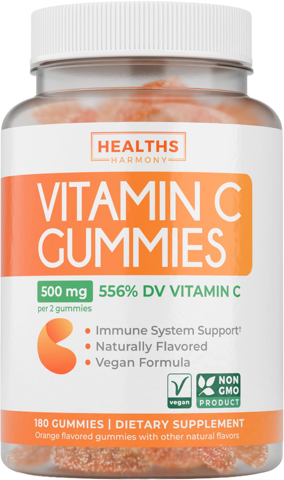 Healths Harmony Vegan Vitamin C Gummies Gummy 180 Count