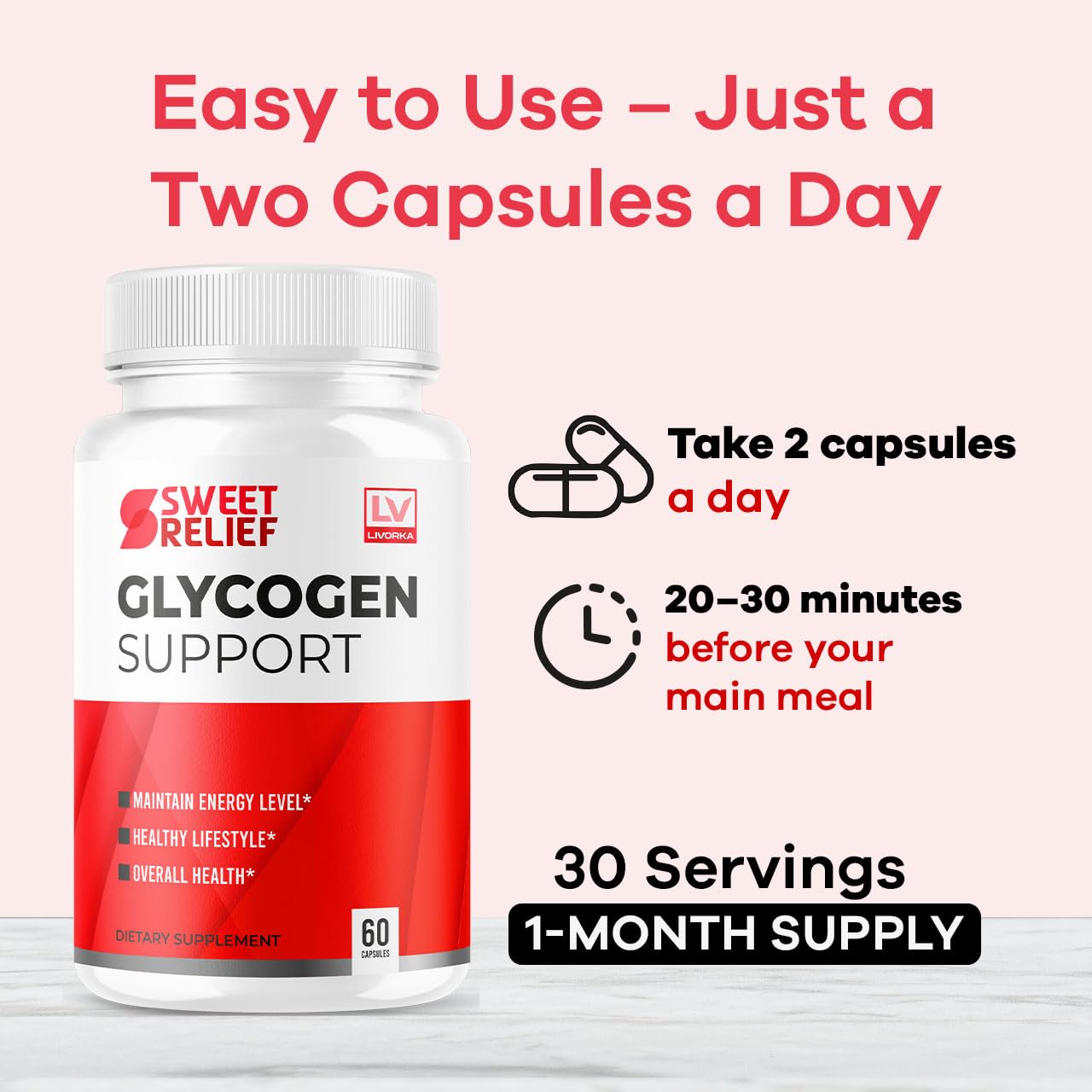 LIVORKA Sweet Relief Capsules 120 Capsules