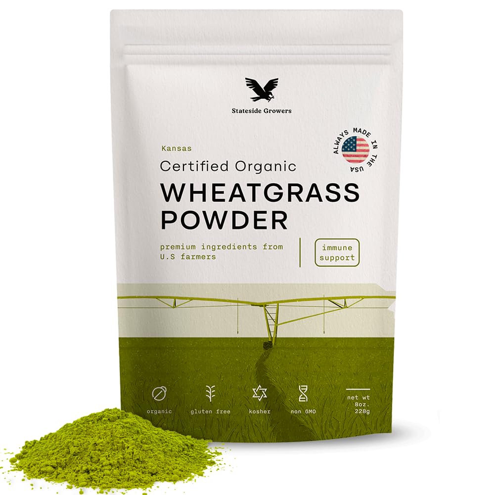 Stateside Growers Organic Wheatgrass Powder 8 Ounce