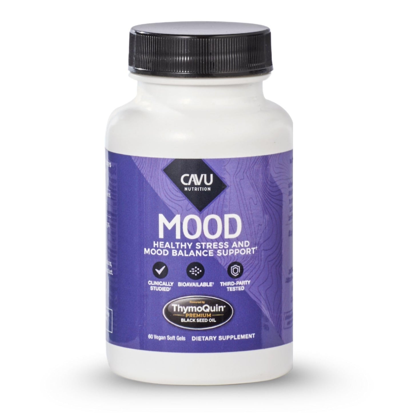 ThymoQuin Mood Support Supplement With Full-Spectrum Cold-Pressed Black Seed Oil (3% Thymoquinone) Softgel 60 Count