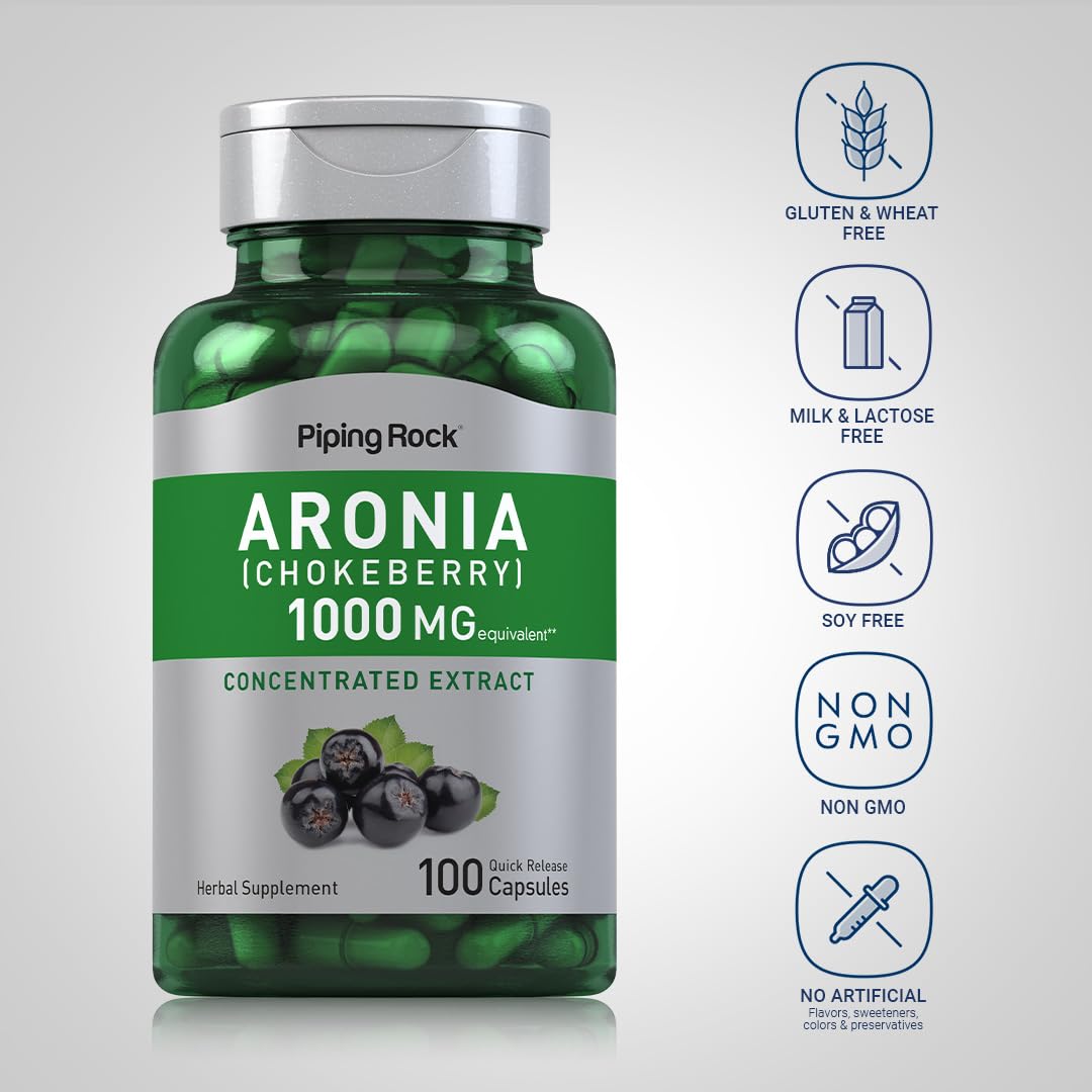 Piping Rock Aronia Berry 100 Capsules