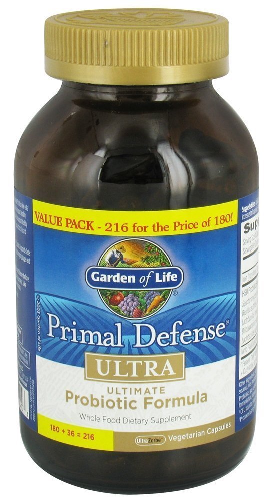 Garden of Life Primal Defense Ultra Ultimate Probiotics Formula Capsule 216 Count
