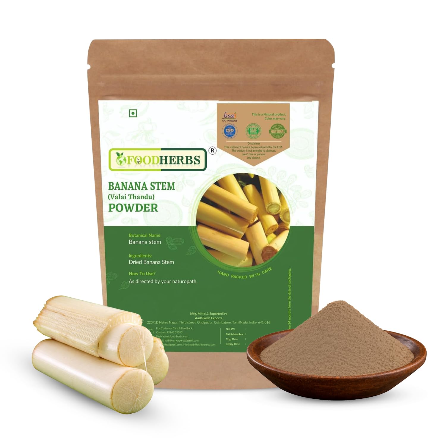 Foodherbs Banana Stem Powder 1 Count