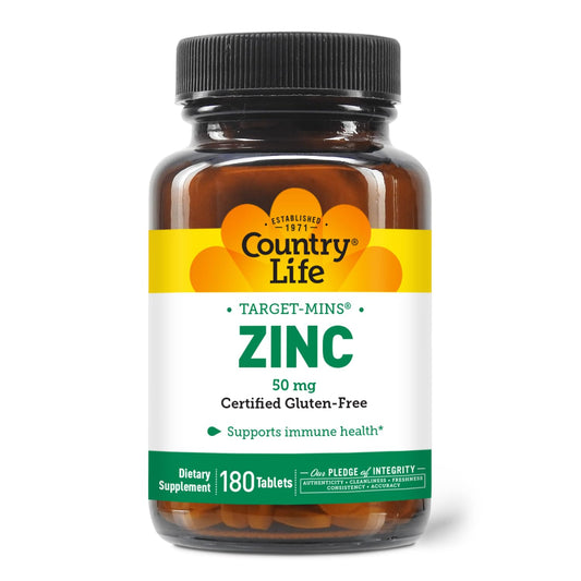 Country Life Target-Mins Zinc 50 mg 180 Tablets
