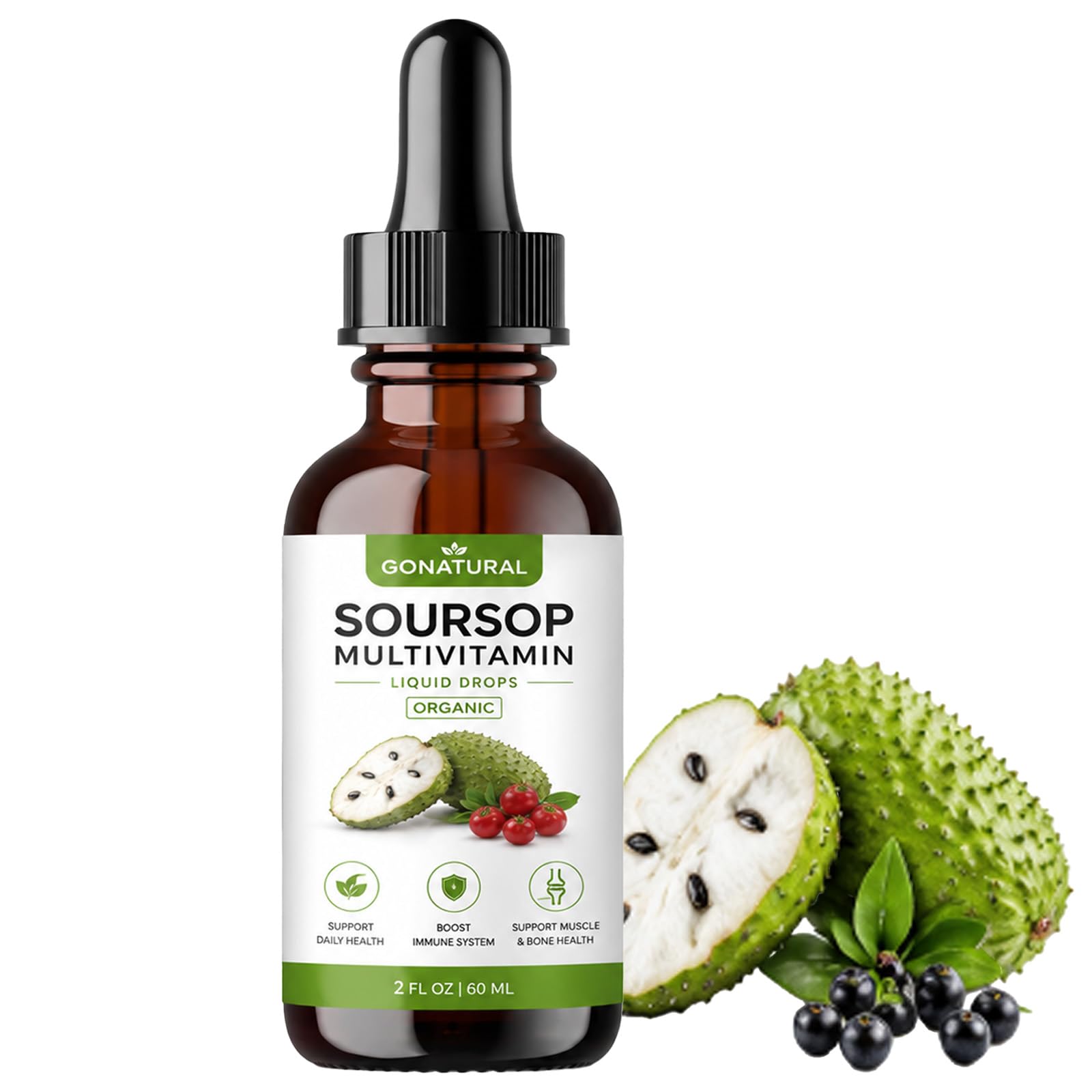 Gouiia Organic Soursop Extract Capsules 60