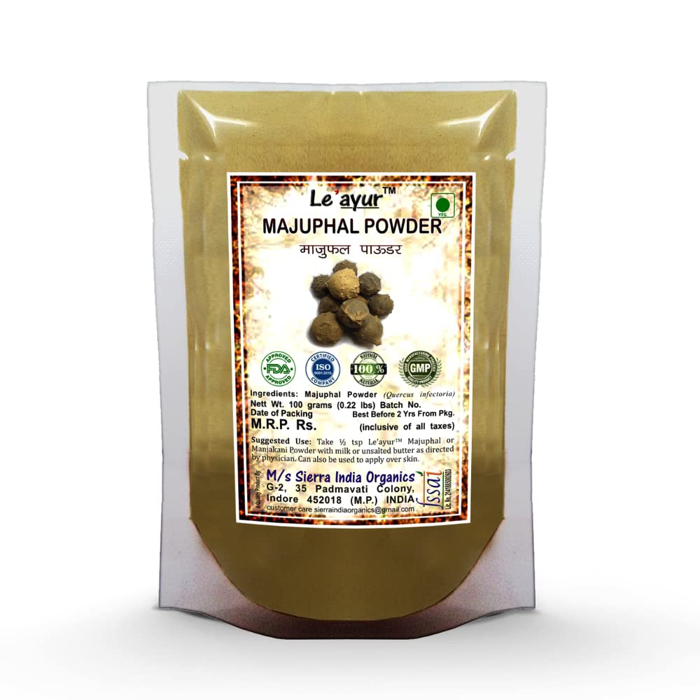 Le'ayur Majuphal (Quercus infectoria) Powder 3.53 Ounce