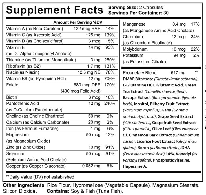 nutradash Brain Savior Capsules 120 Capsules