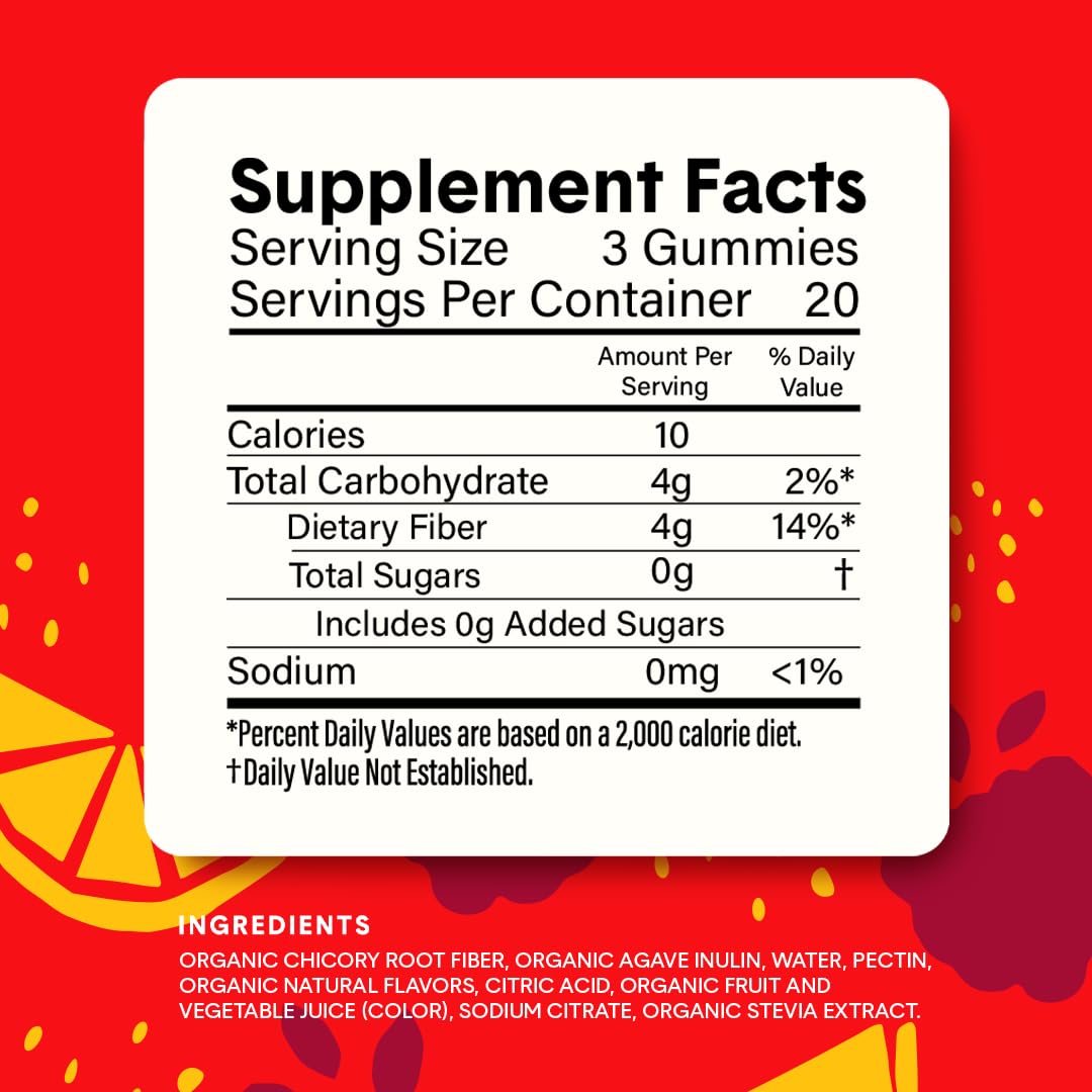 Bellway Super Fiber Gummies, 60 Count