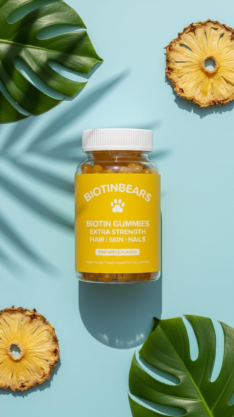 Curvy Body Bears BiotinBears Extra Strength Biotin Gummies, 60 Gummies