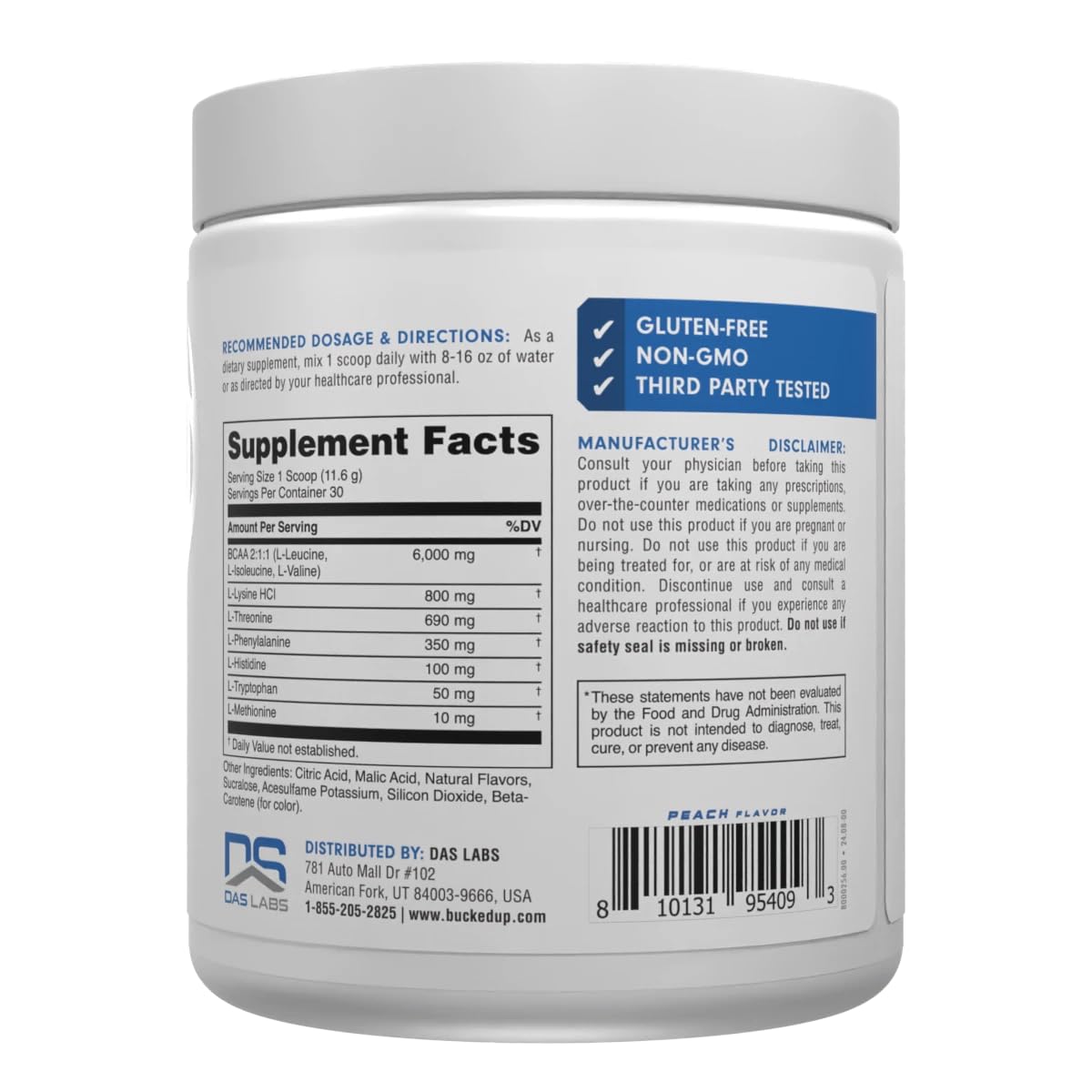 Bucked Up Essential Amino Acids EAA Powder 10.3