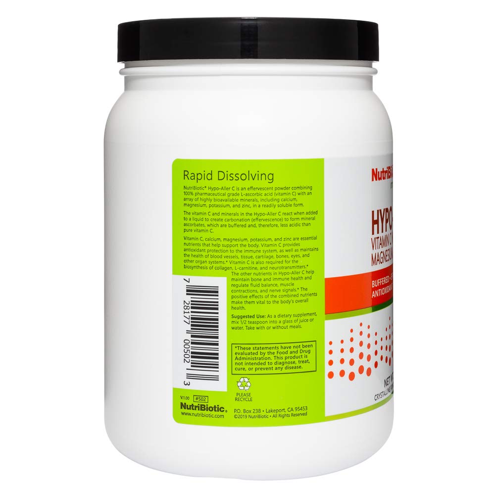 NutriBiotic Hypo-Aller C Powder Vitamin C & Minerals, 35.2 oz