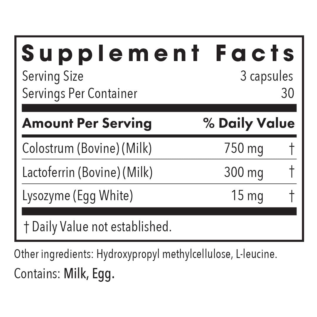 Allergy Research Group Lactoferrin with Colostrum Capsules, 90 Count