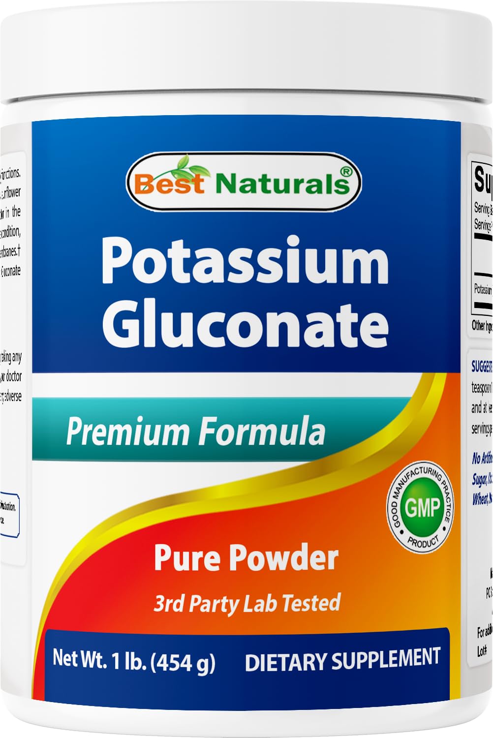 Best Naturals Potassium Gluconate Powder, 48