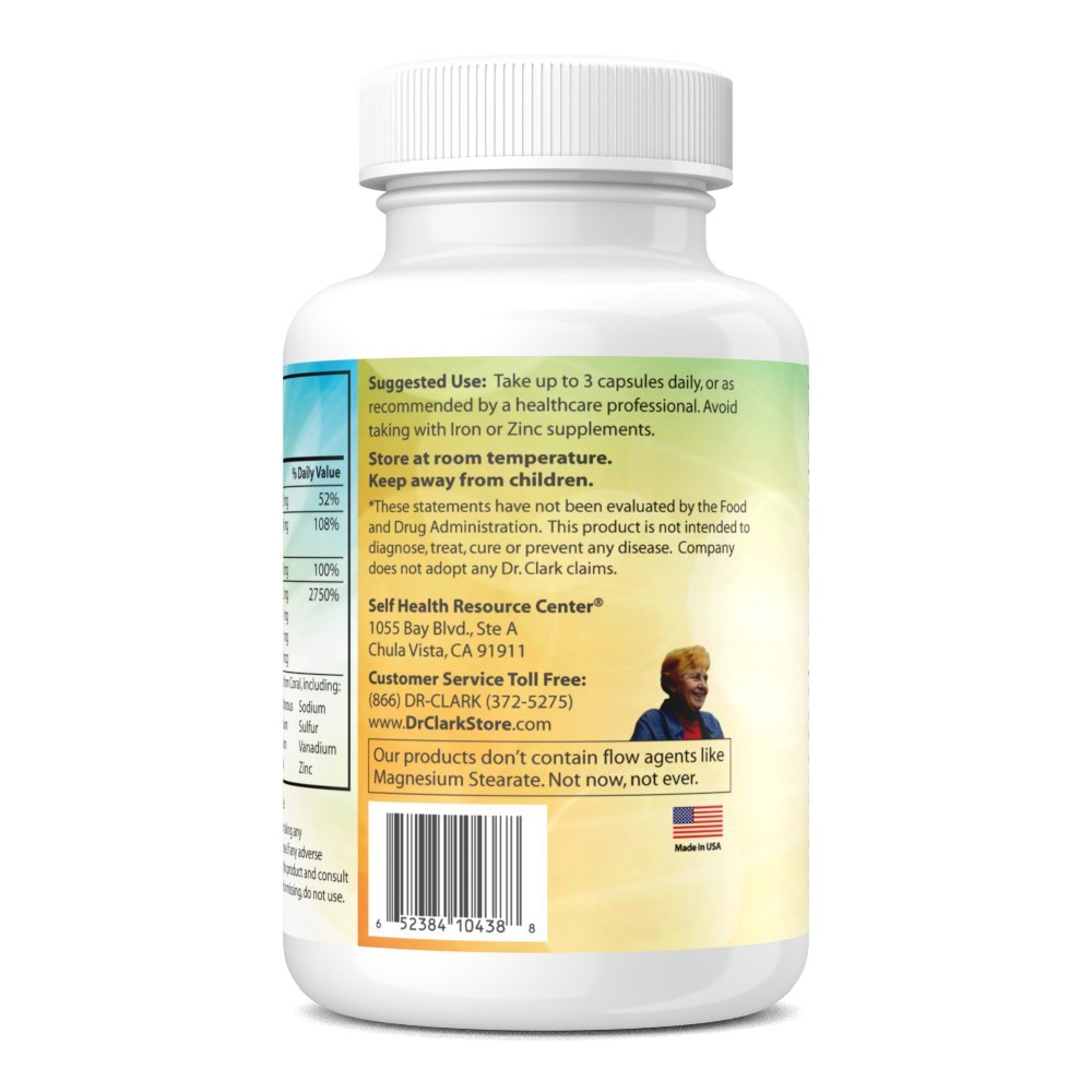 Dr Clark Store Coral Cal-Mag K2 993mg Calcium & Magnesium Supplement, 100 Capsules