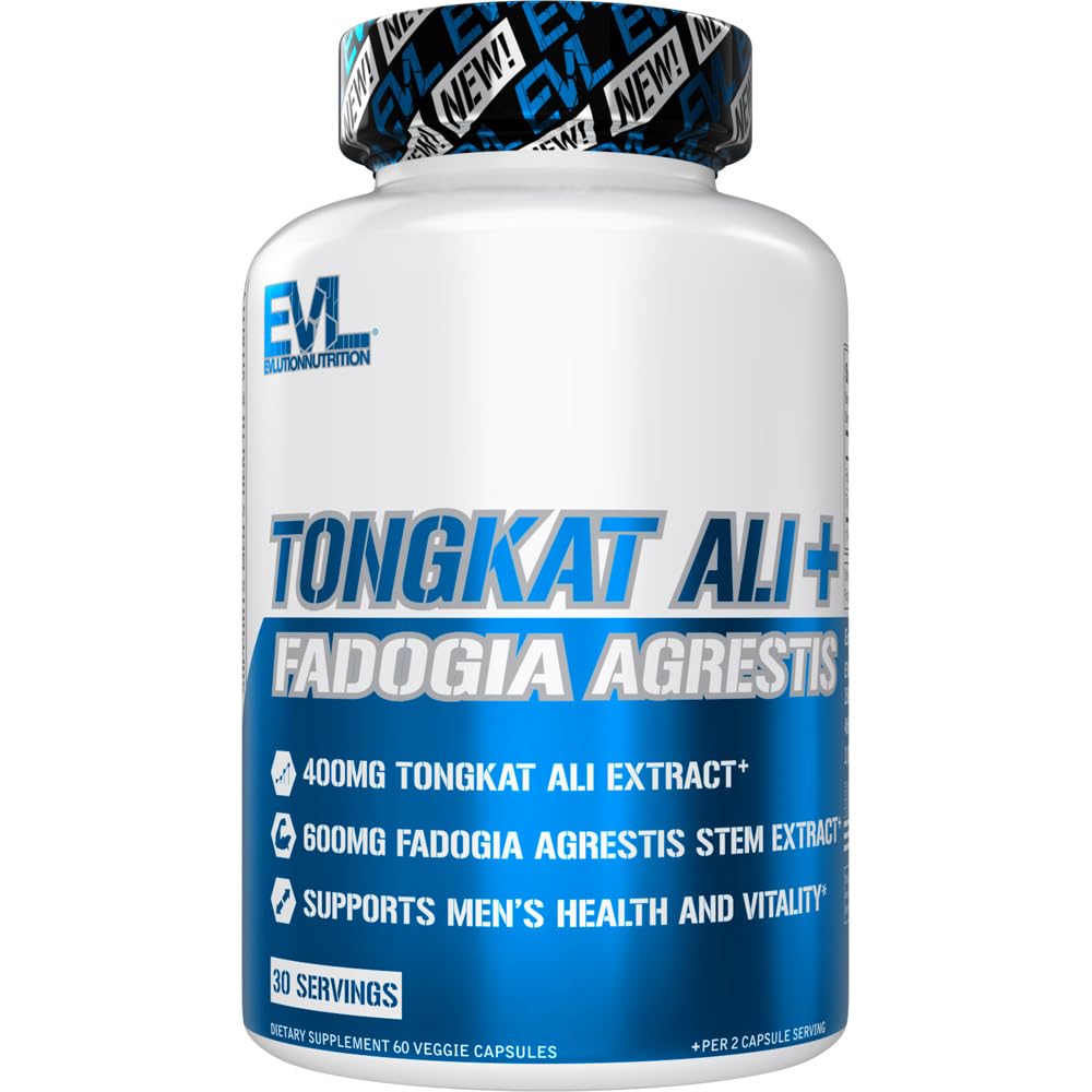 Evlution Tongkat Ali + Fadogia Agrestis Capsules 60 Count