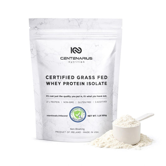 Centenarius Nutrition Premium Whey Protein Isolate Powder 1.1 Pound (Pack of 1)