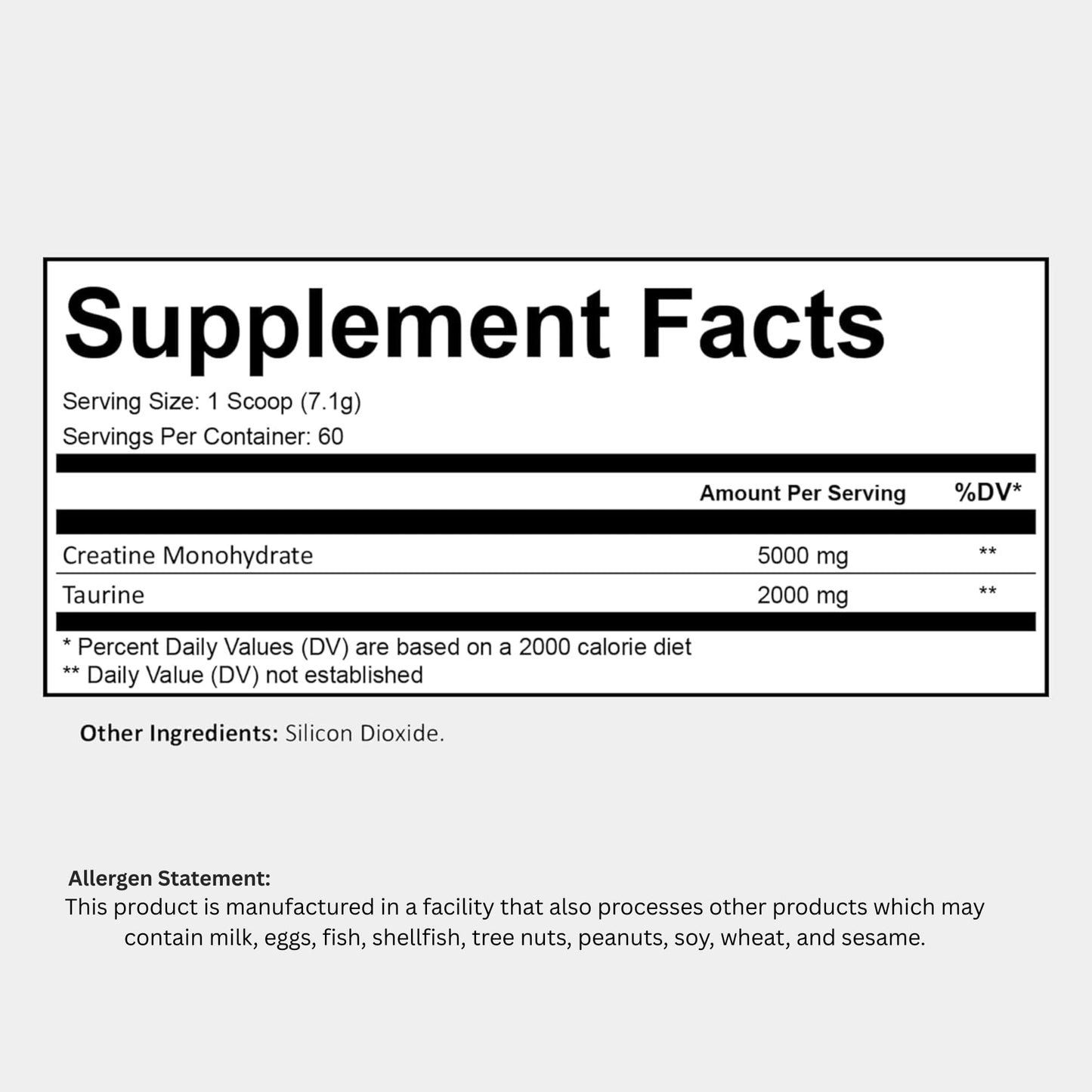 Bugfe Creatine with Taurine for Women & Men Powder 14.96 Ounce (Pack of 1)