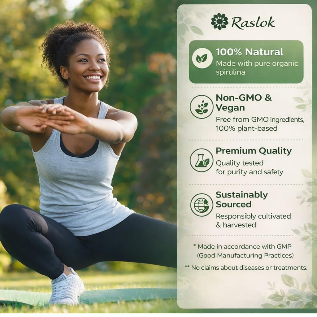 Raslok Spirulina Powder 8 Ounce (Pack of 1)