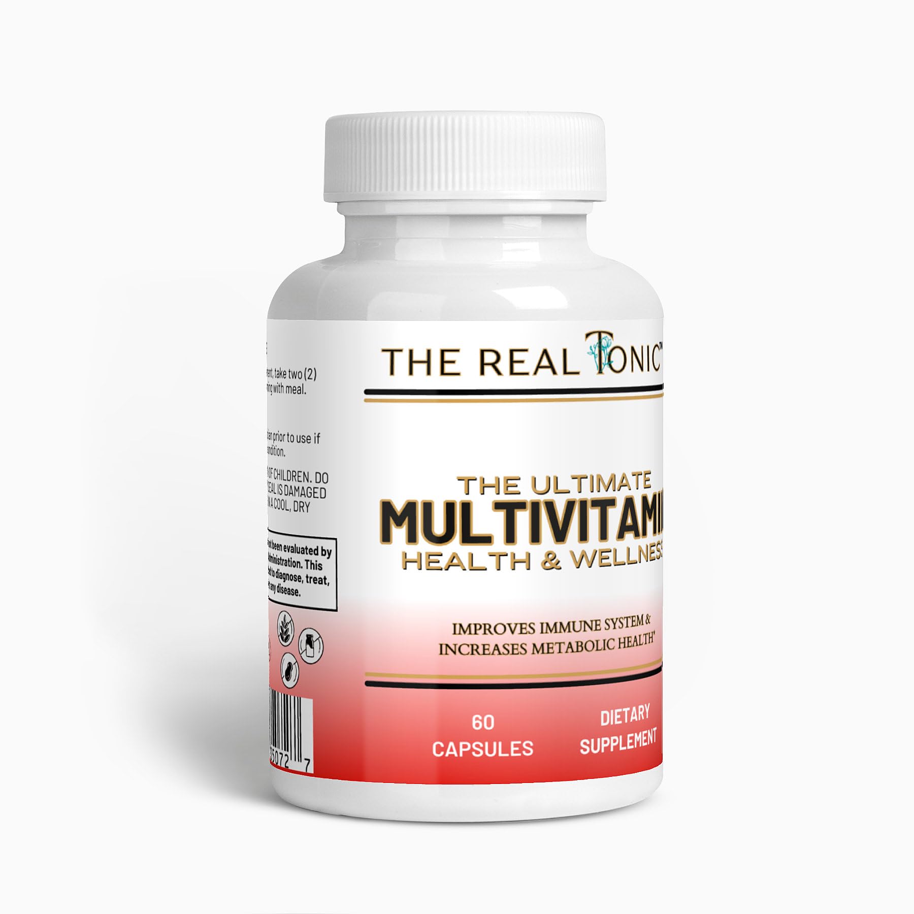The Real Tonic Ultimate Multivitamin Complex with Vitamins, Minerals, and Antioxidants, 60 Capsules