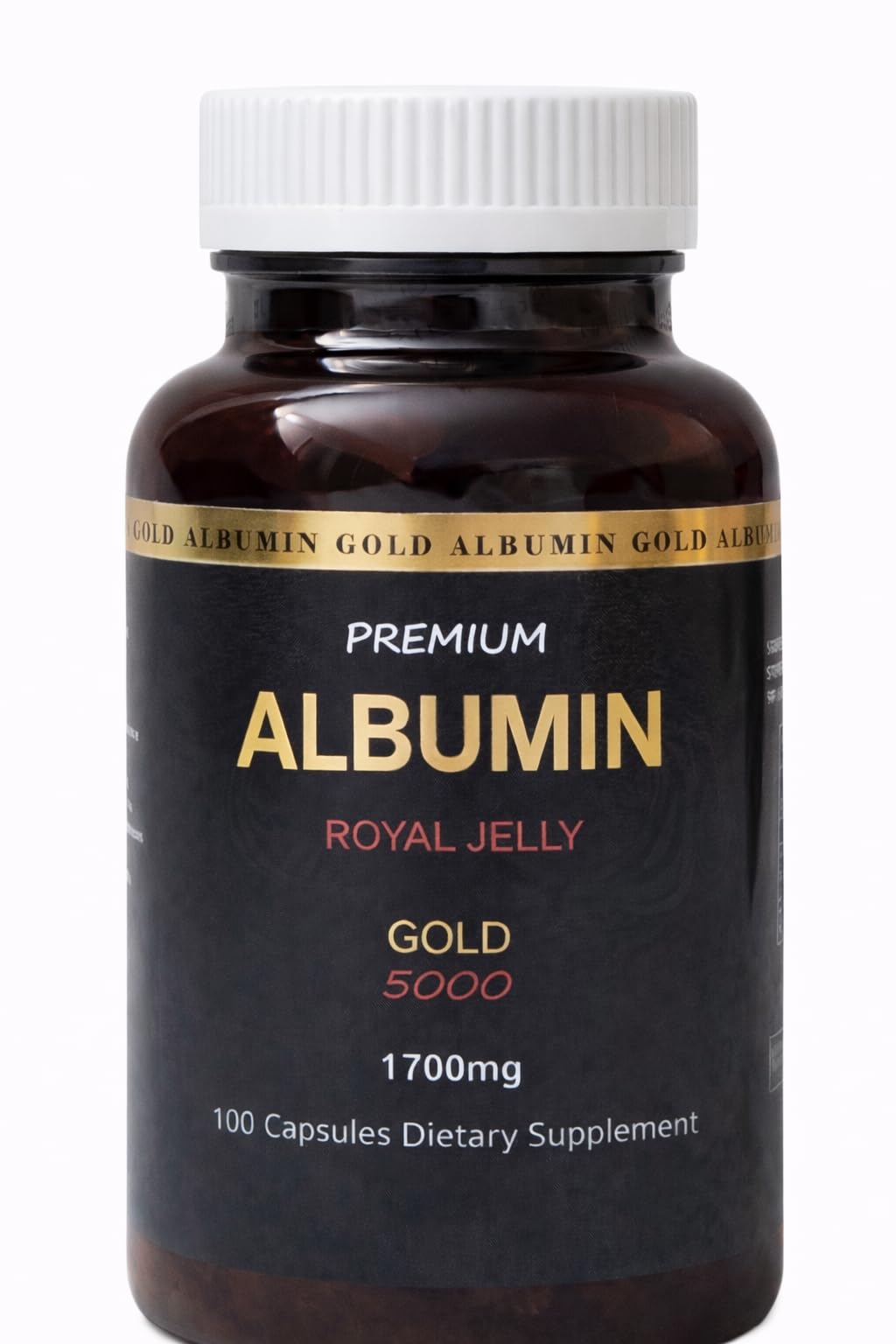 Nature-Bio Premium Albumin Gold 5000 Dietary Supplement Capsule, 100 Count