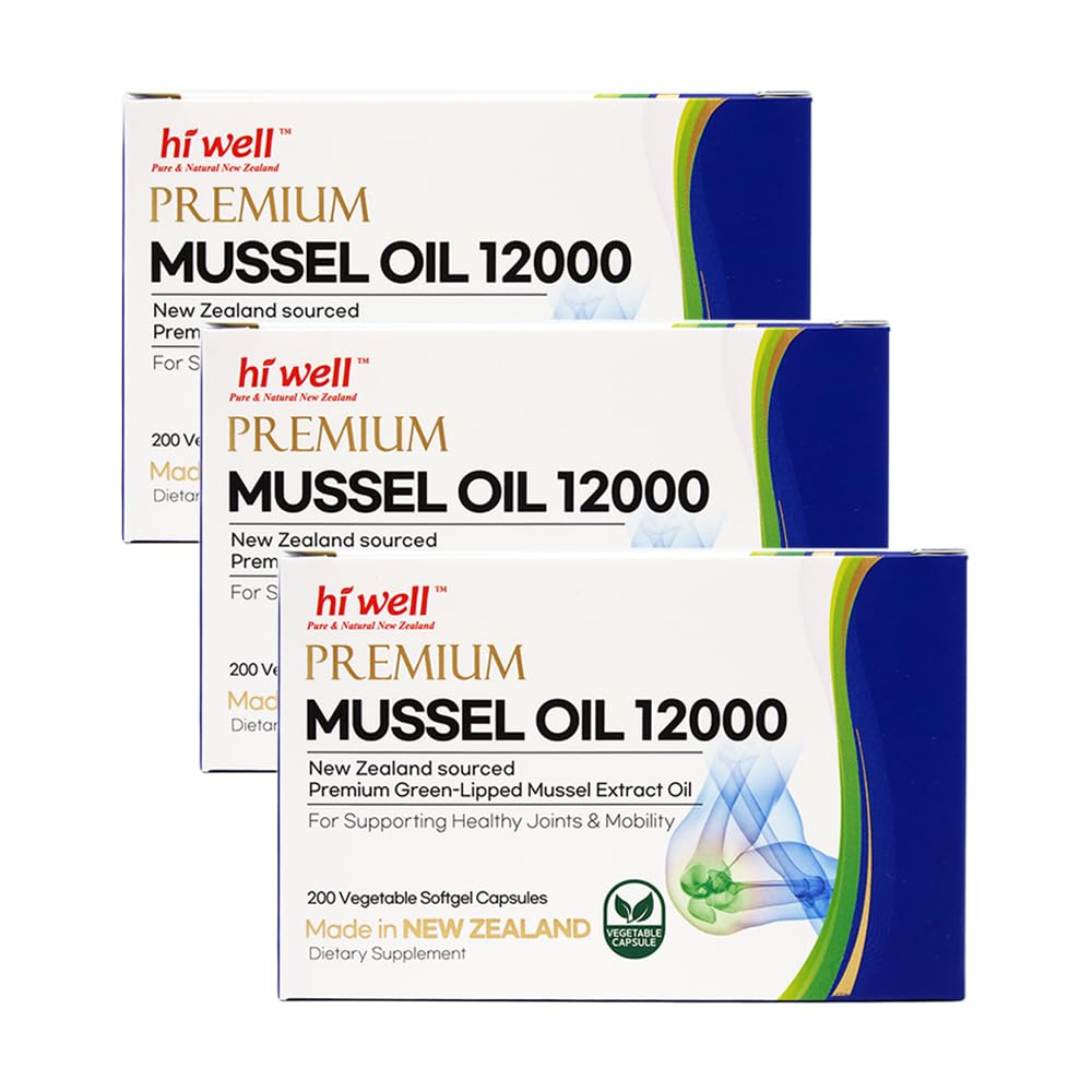 Hi Well Pure & Natural New Zealand Green-Lipped Mussel Oil Softgel 600