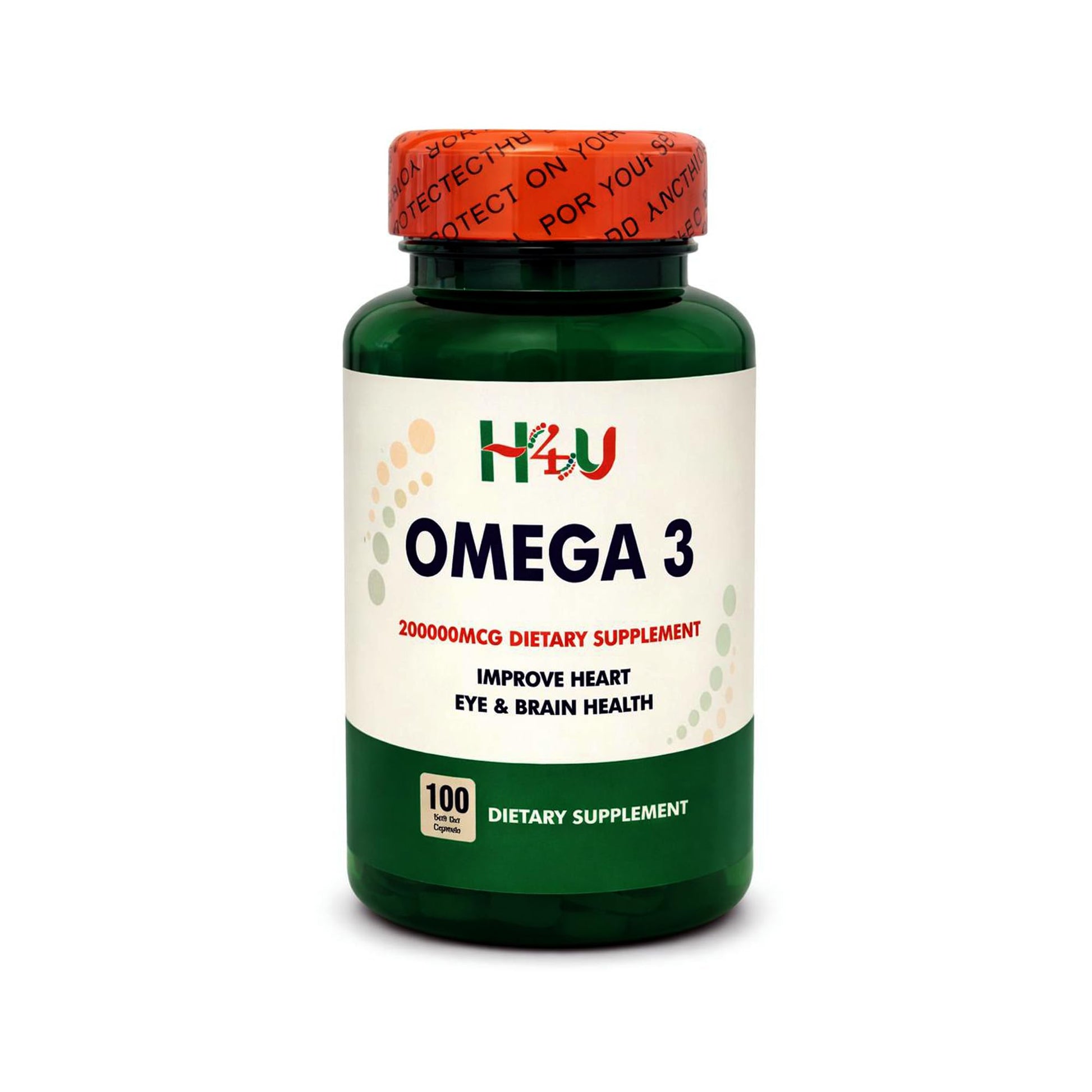 H4U Maximum Care Omega-3 from Fish Oil Softgels, 100 Count