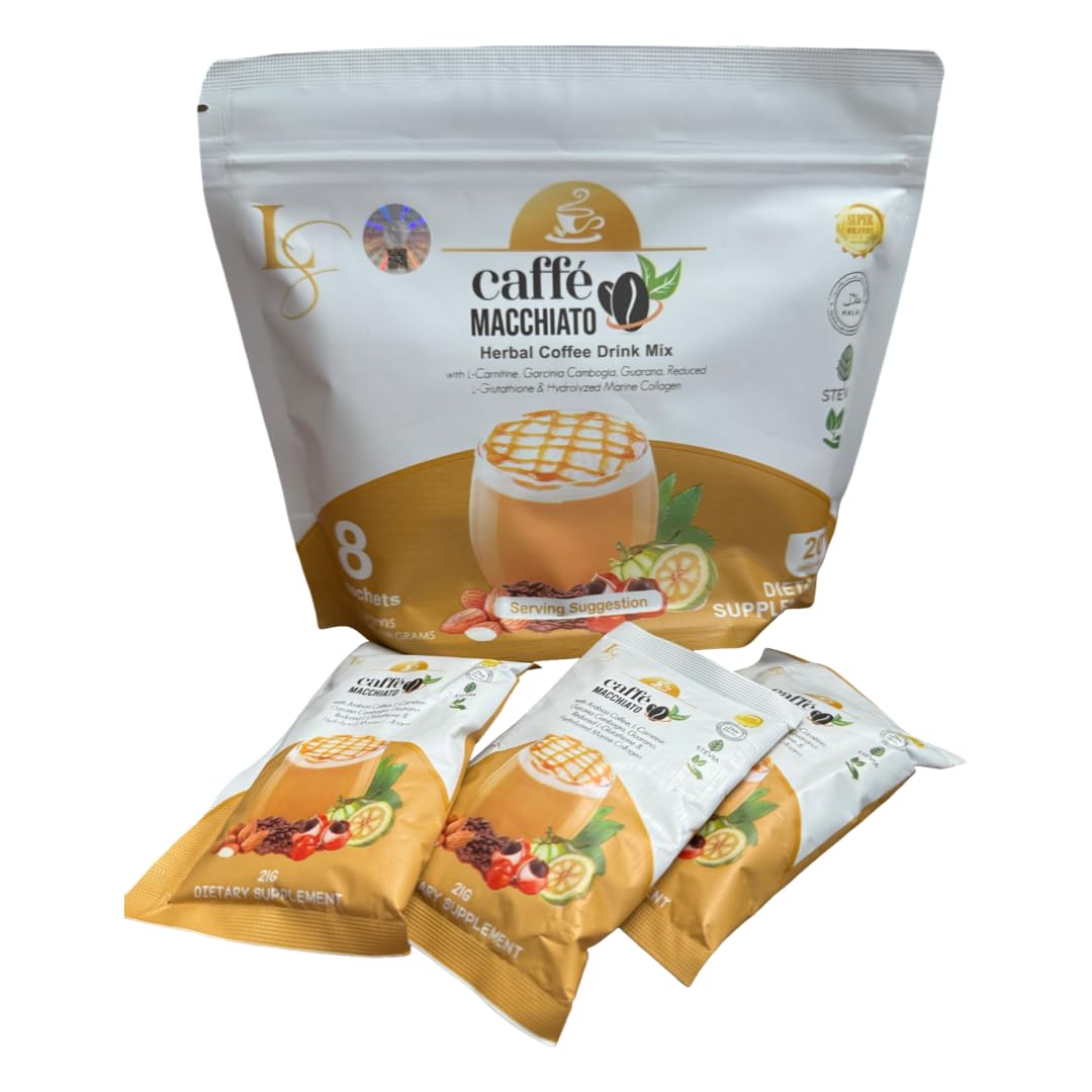 Generic Luxe Slim Cafe Macchiato with Hydrolyzed Collagen & Glutathione Powder, 7.4075