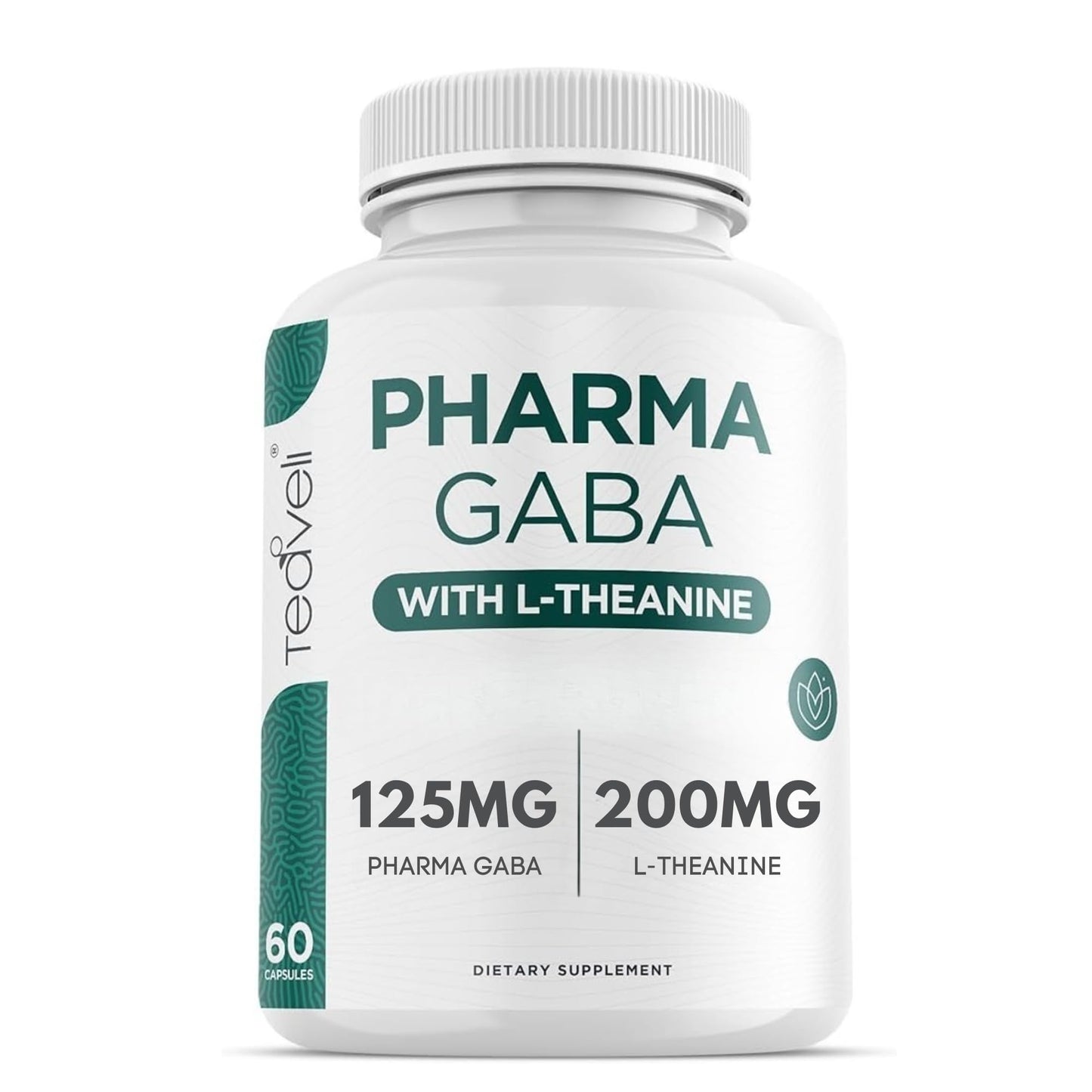 Teaveli PharmaGABA with L-Theanine Capsule, 60 Veggie Capsules