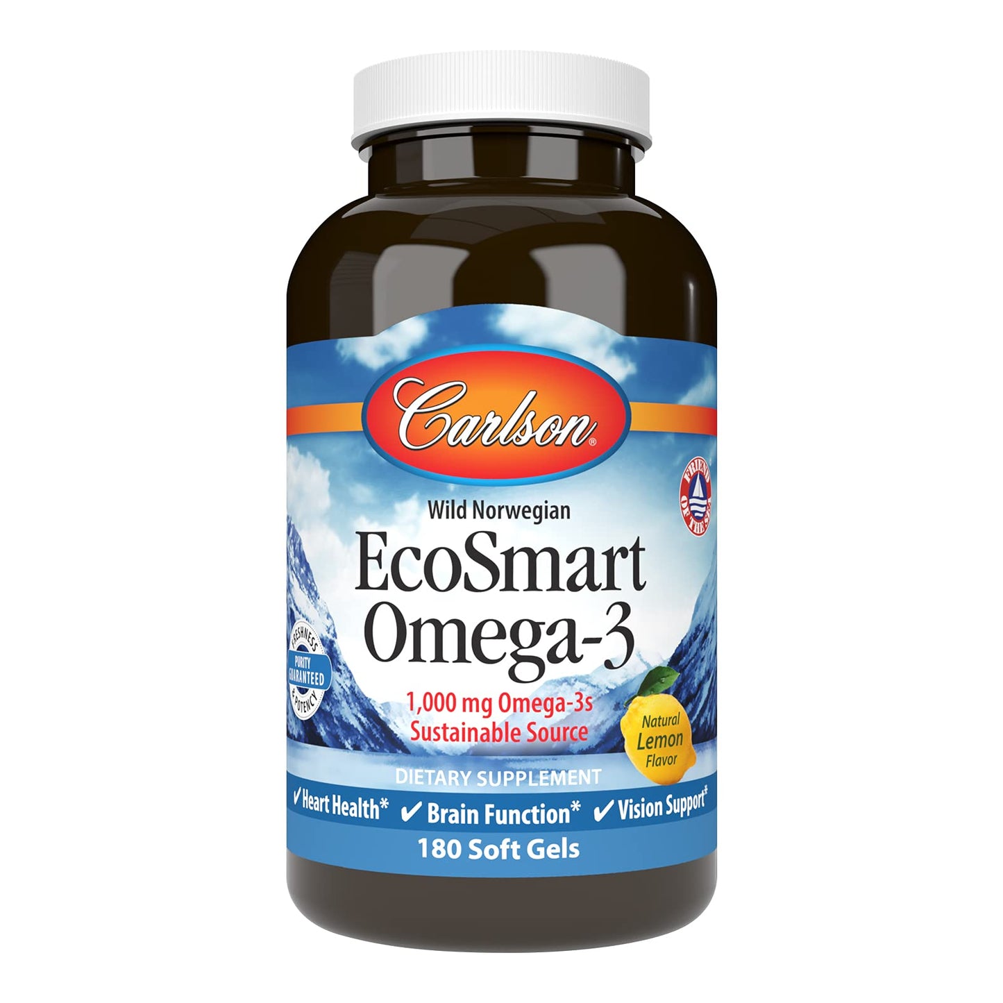 Carlson EcoSmart Omega-3 Softgels 180 Count