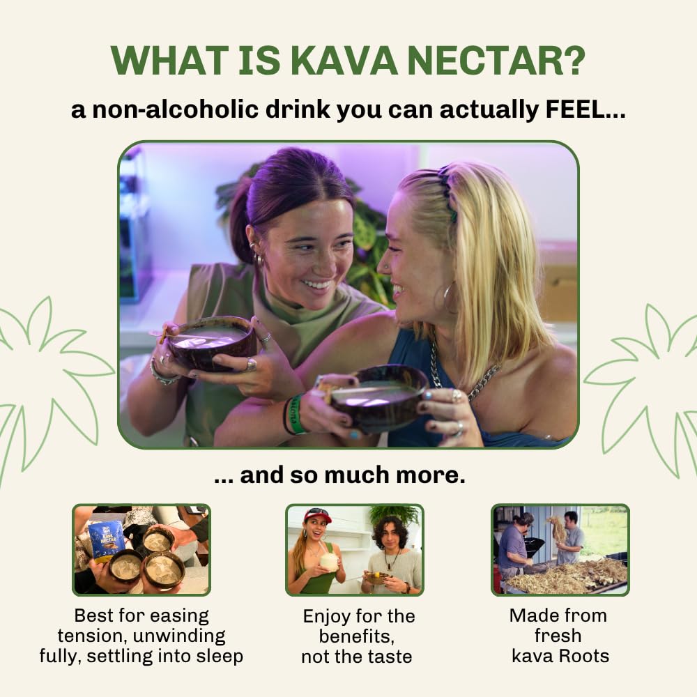 Kavahana Relax Edition Ceremonial Grade Noble Kava Nectar Powder, 2 oz