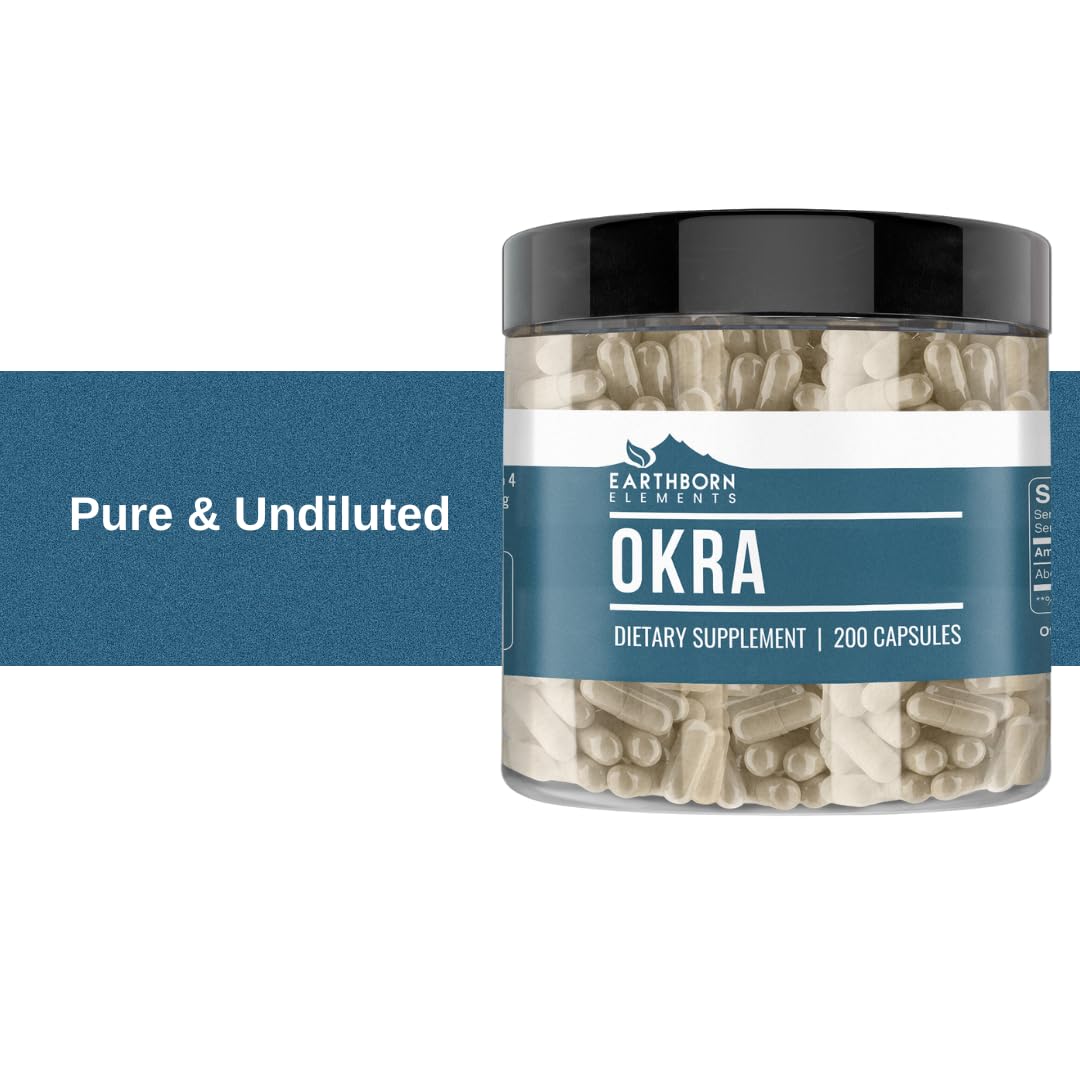 Earthborn Elements Okra Extract Capsules 200