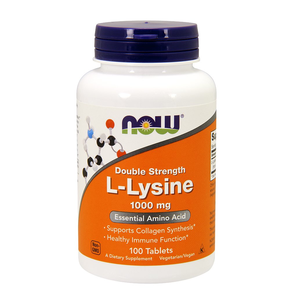 NOW Foods L-Lysine 1000mg, 200 Tablets