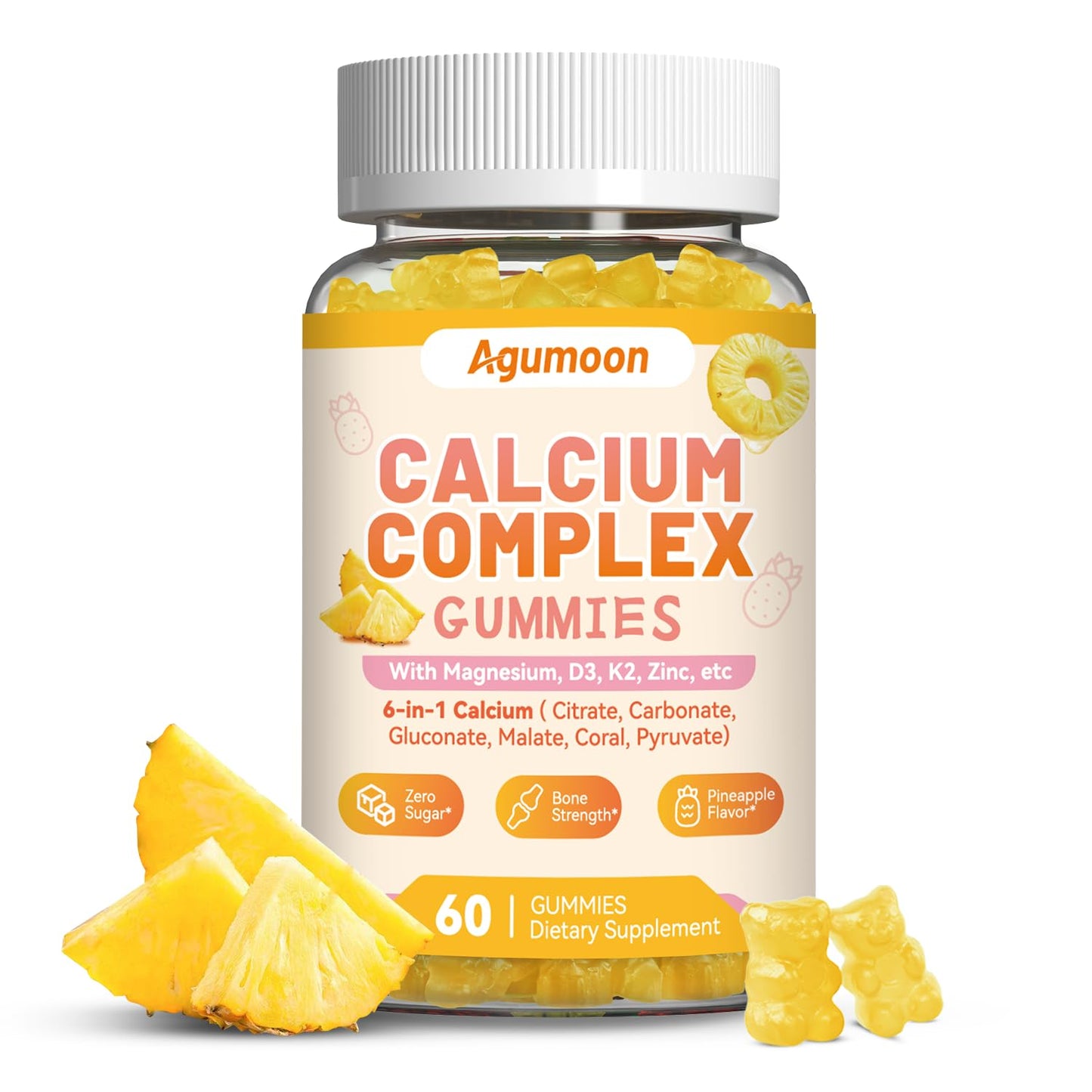 Agumoon Liposomal Calcium Complex Gummies - 60 Gummies