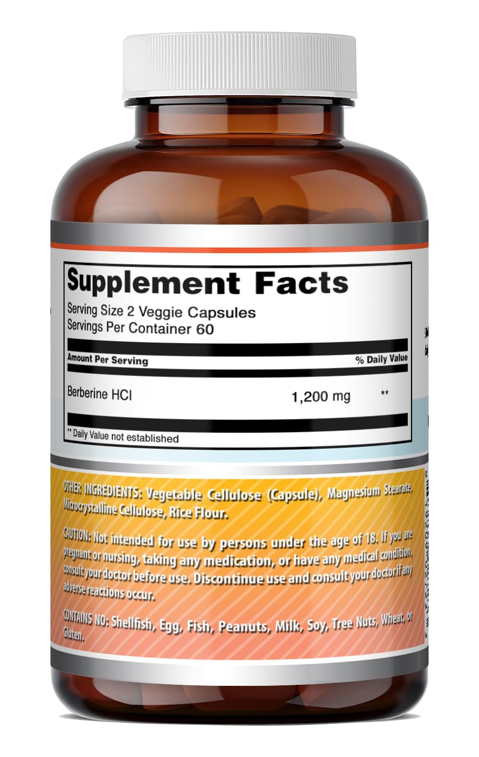 Amazing Nutrition Berberine Supplement Capsule 120 Count