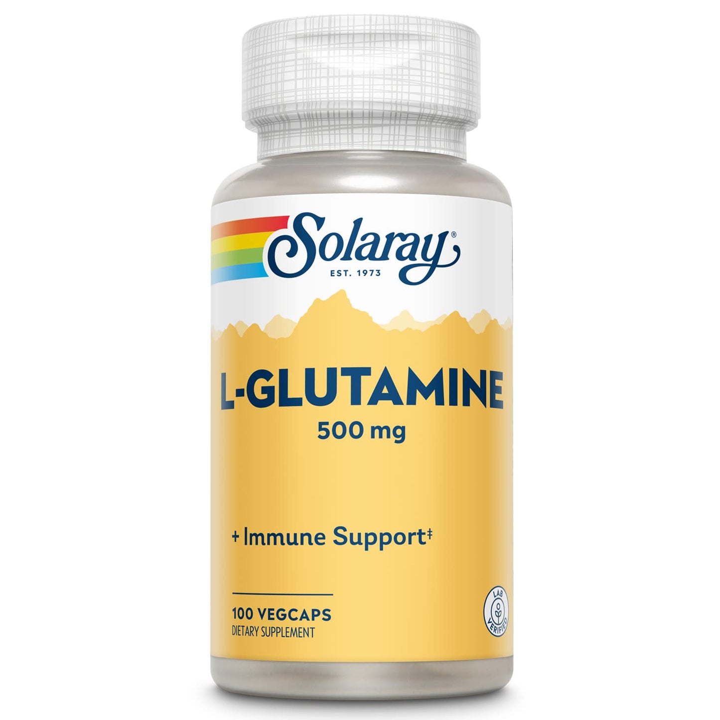 SOLARAY L-Glutamine Capsules 500 mg Veg Cap 100