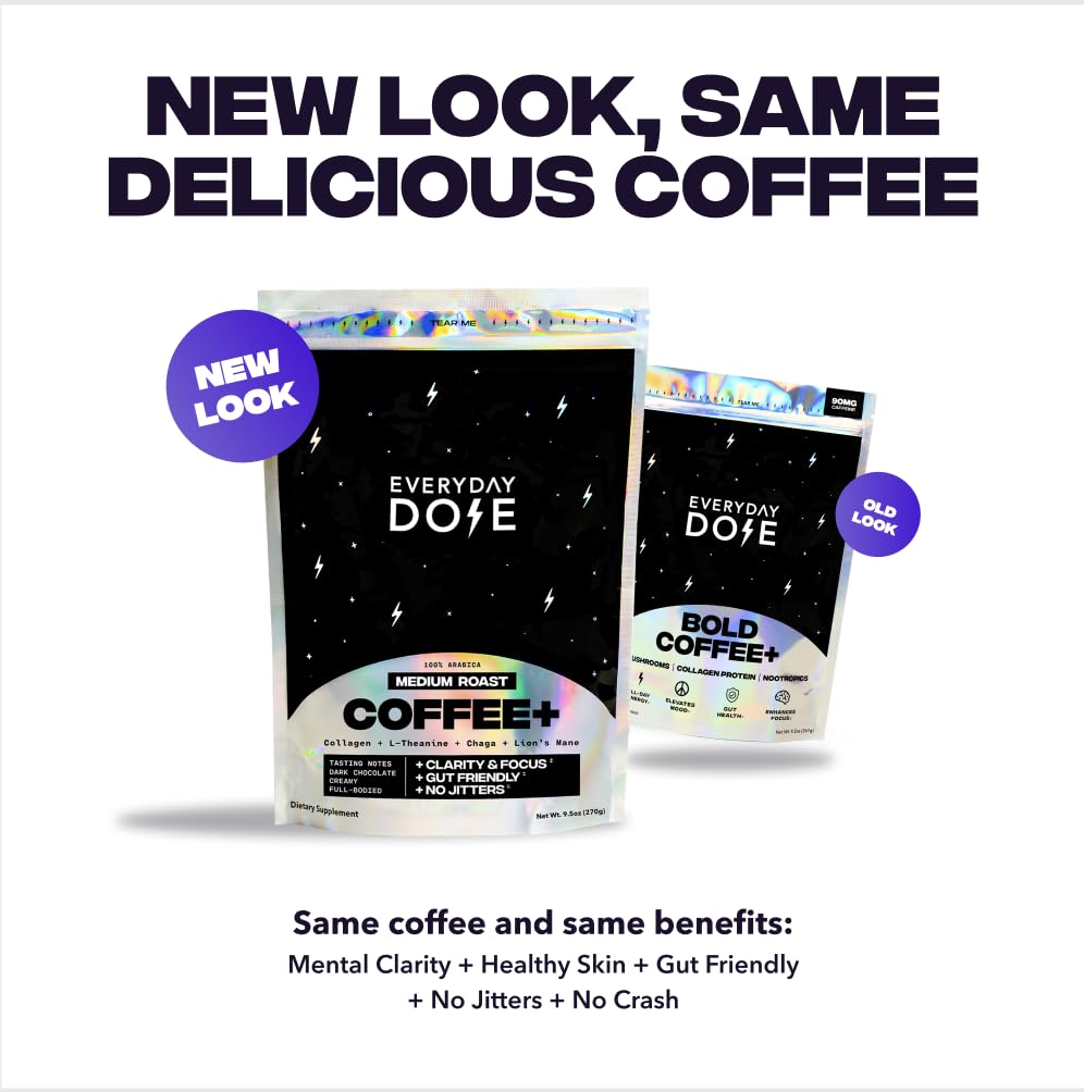 Everyday Dose Bold Medium Roast Mushroom Coffee Powder 9