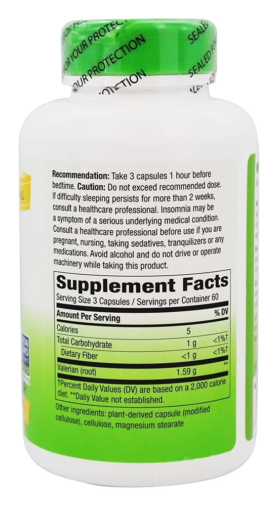 Nature's Way Valerian Root 530 mg, 180 Capsules