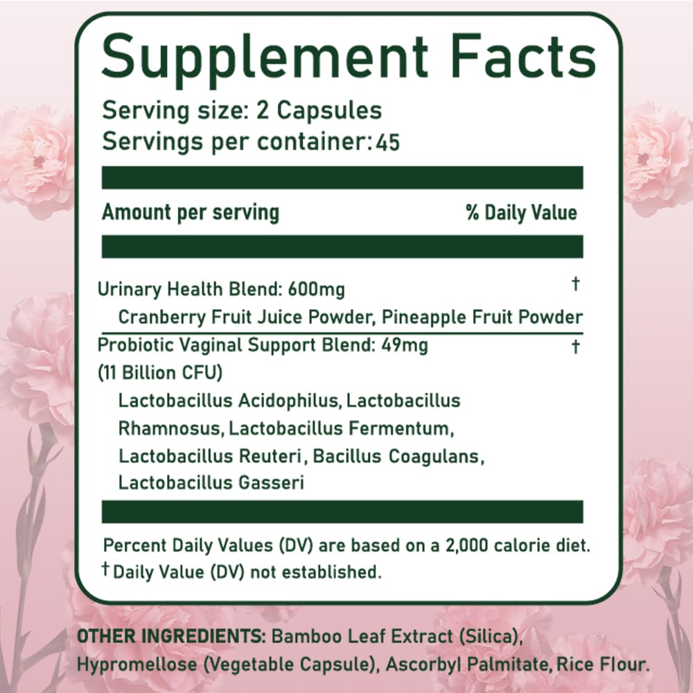 BiFi Nutra Feminine Balance & Hormone Support Capsules 90 Count