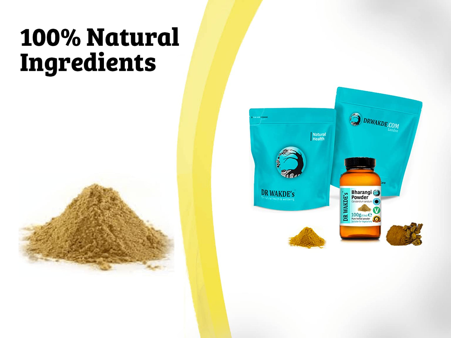 DR WAKDE's Bharangi Powder (Clerodendrum serratum), 3.53 oz