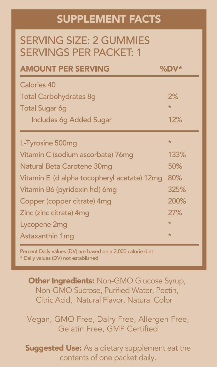 FGBG Summer Glow Tanning Gummies 60 Count