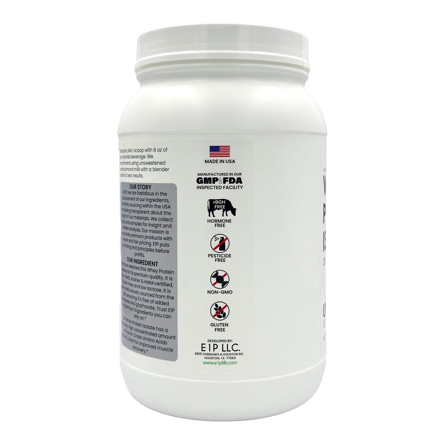 E1P Whey Protein Isolate Powder (32 Servings)
