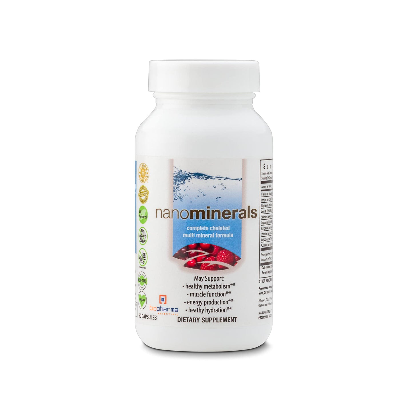 Biopharma Scientific NanoMinerals Complete Chelated Multi-Mineral Capsules 60 Capsules