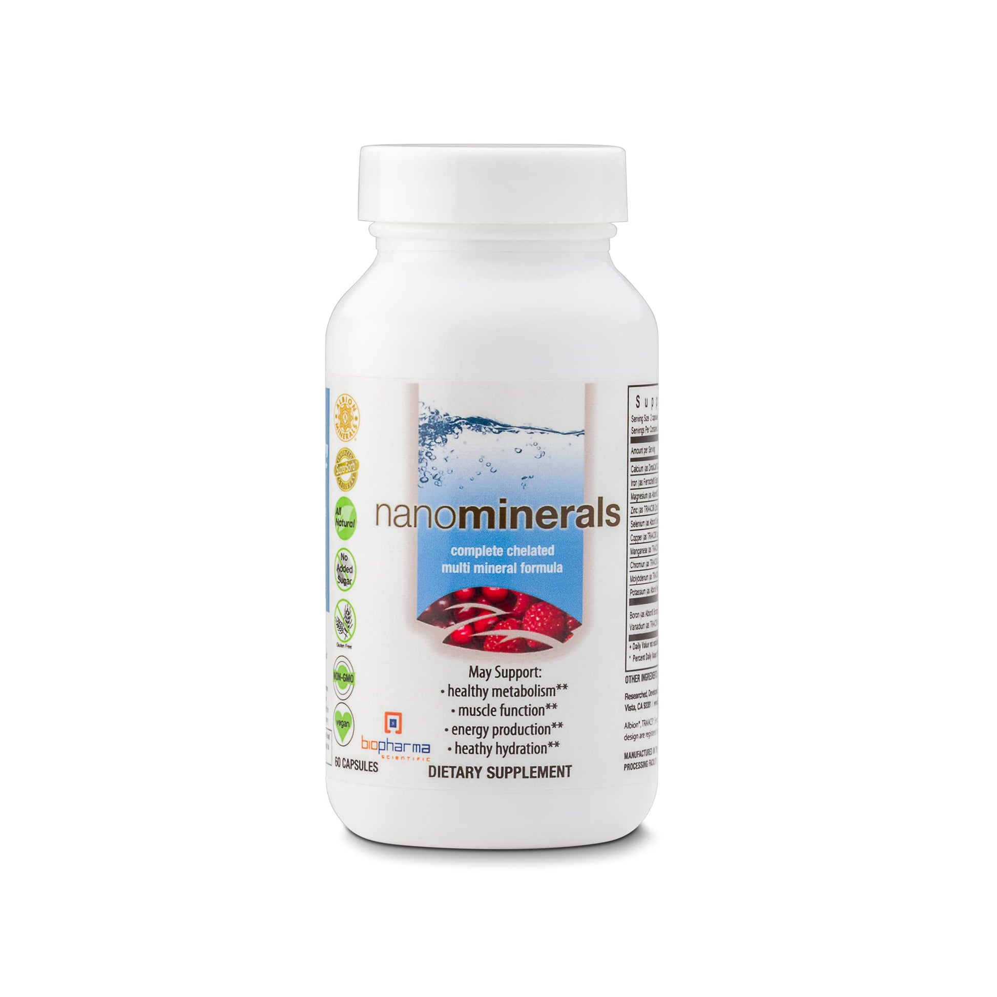 Biopharma Scientific NanoMinerals Complete Chelated Multi-Mineral Capsules 60 Capsules
