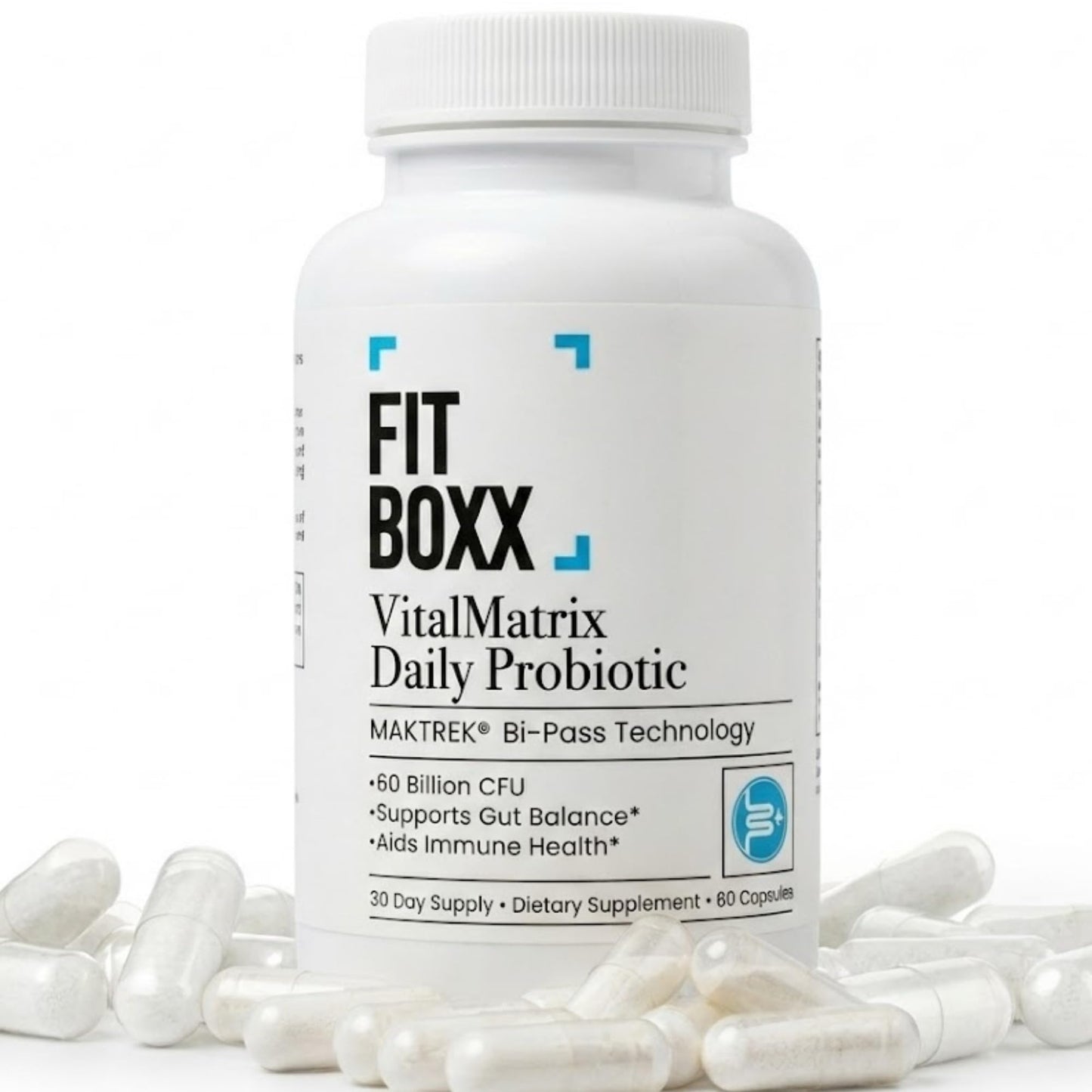 Fit Boxx VitalMatrix Daily Probiotic Capsules 60 Count