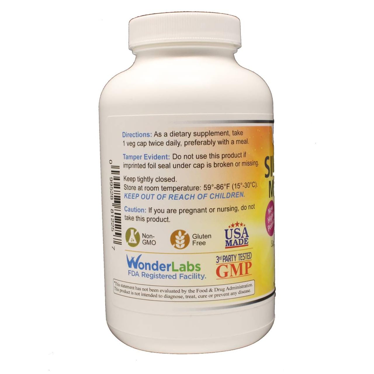 Wonder Laboratories Silymarin Milk Thistle 250 Capsules