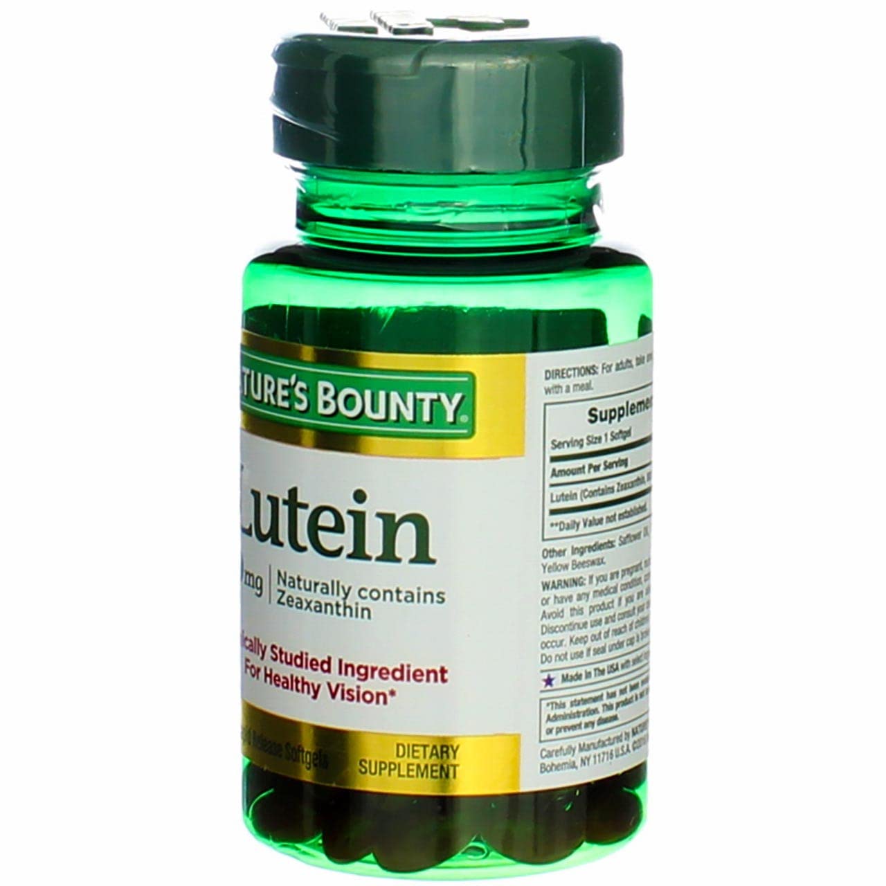 Nature's Bounty Lutein 20 mg Softgel, 40 Count
