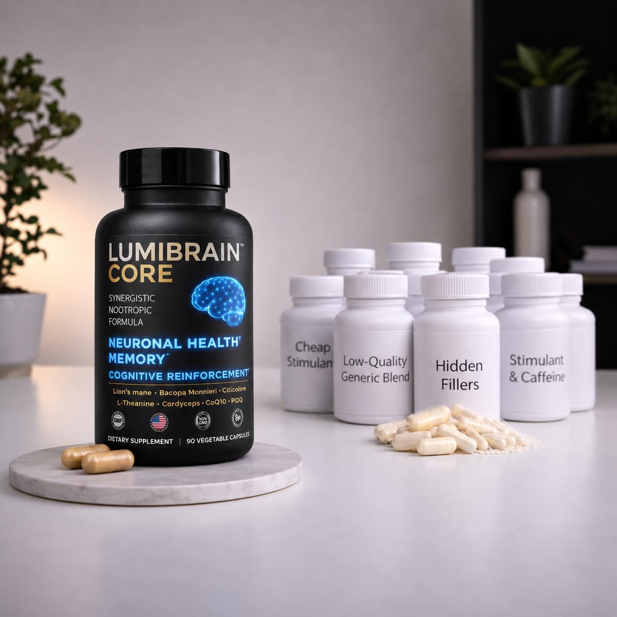 LumiBrain CORE Brain Supplement Capsules 90