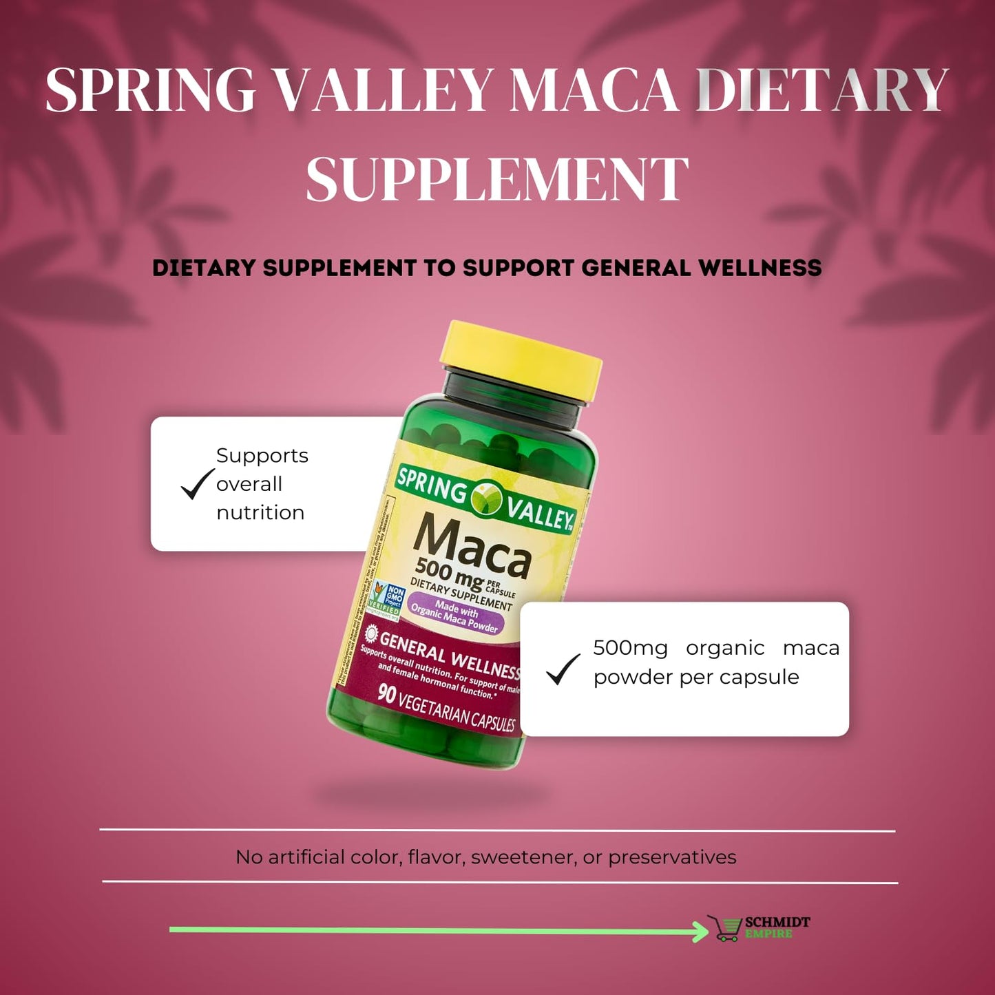 SCHMIDT EMPIRE Maca Dietary Supplement Powder 2