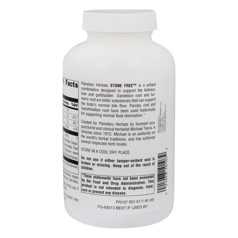 Planetary Herbals Stone Free 820 Milligrams Tablet 180 Tablets